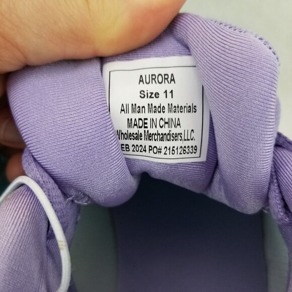 ✅MTA Aurora Aerolite And Memory Foam Women’s 11M Athletic Sneakers Aqua/purple - Picture 2 of 10